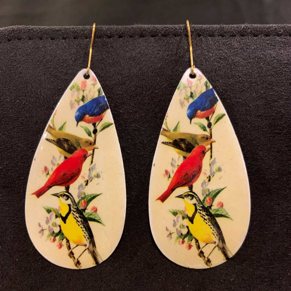 Dangling bird earrings - Must be bundled